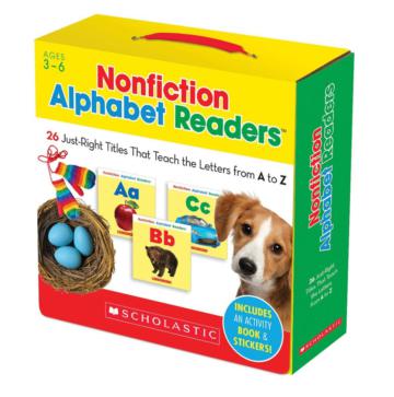 Nonfiction Alphabet Readers Parents Pack with CD(26 titles/1 activity book/16 sticker)