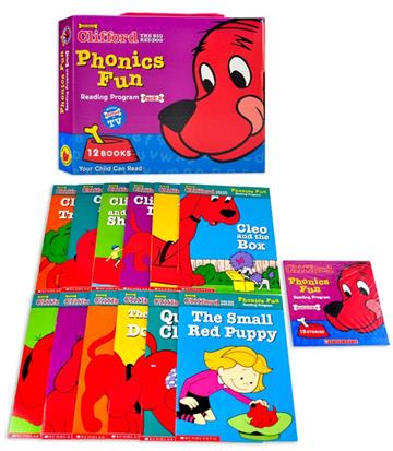 Clifford Phonics Fun: Reading Program Pack 2 (12 Books+CD)