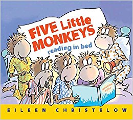 Five Little Monkeys Reading in Bed