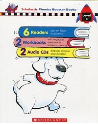 Scholastic Phonics Boosters Books Level 08: 6 Readers(#43-48)/ 2 Audio CDs/ 2 Workbooks