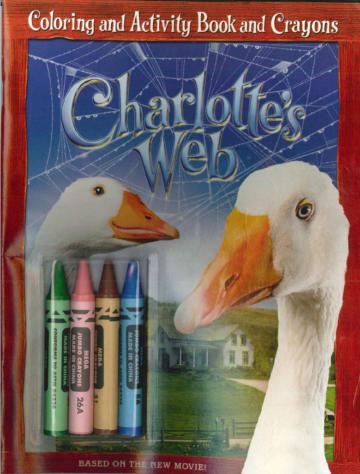 Charlotte’s Web: Coloring and Activity Book and Crayons