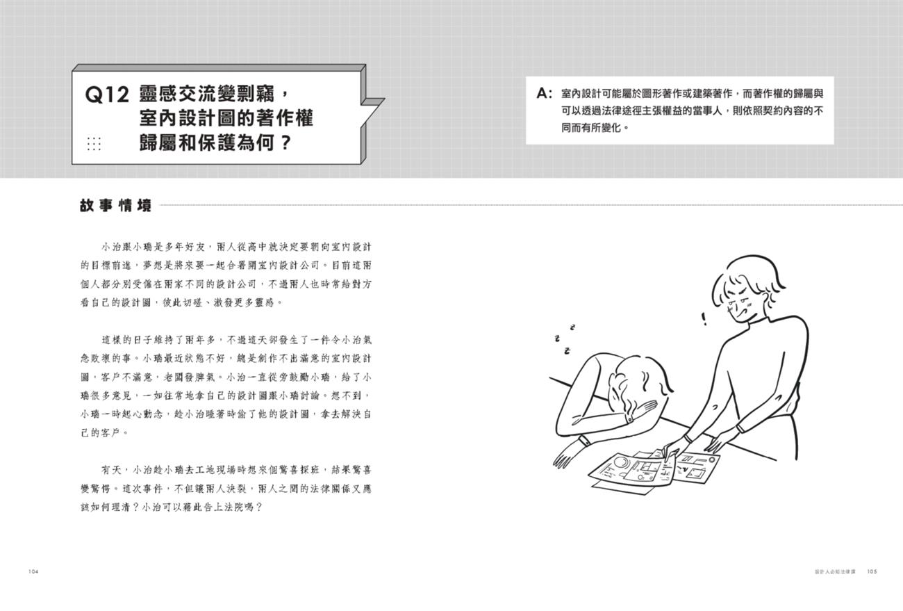 設計人必知法律課：QA情境教學，搞懂智慧財產權×合約擬定×勞資法令-灰熊愛讀書