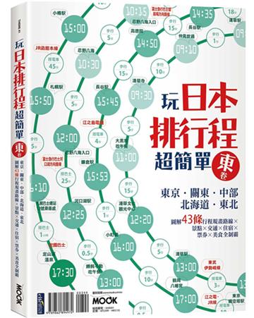 玩日本排行程超簡單東卷:東京‧關東‧中部‧北海道‧東北,圖解43條行程規畫路線X景點X交通X住宿X票券X美食全制霸