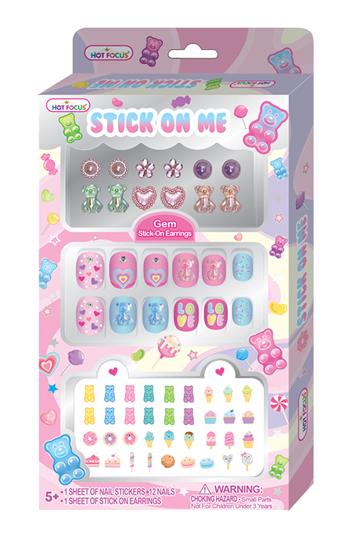 BLING熊─指甲、耳環貼片組（STICK ON ME）