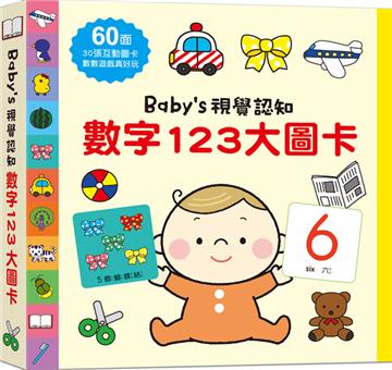 Babys視覺認知：數字123大圖卡