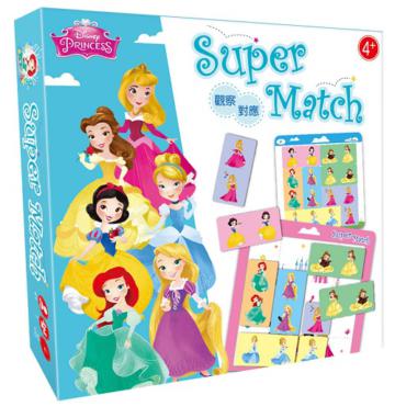 【迪士尼DISNEY-益智教具】公主系列-SUPER MATCH 觀察對應