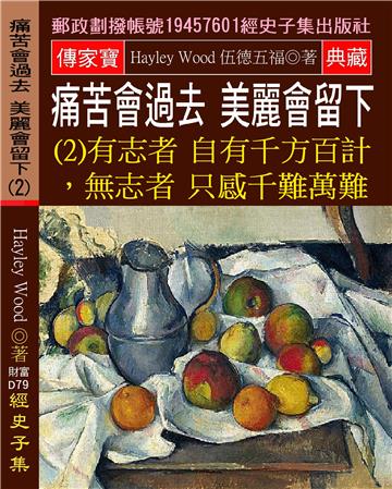 痛苦會過去,美麗會留下（2）：有志者自有千方百計,無志者只感千難萬難。