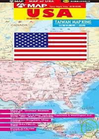 美國地圖（中英文）