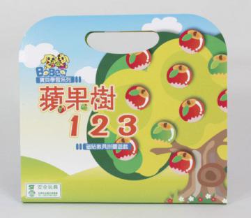 寶貝學習系列－蘋果樹123磁貼遊戲手提包