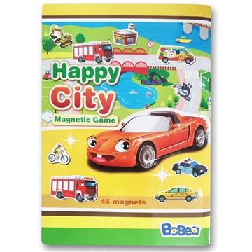 3折頁磁貼書-快樂玩車車