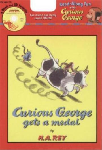 Curious George Gets a Medal (book + CD)