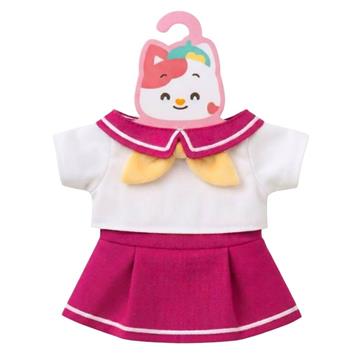 樂樂小宇宙玩偶變裝派對-學院風制服(櫻花粉)