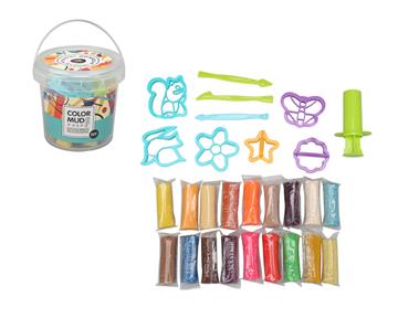 小麥黏土18色歡樂桶(內附工具組)