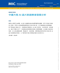 中國大陸AI晶片新創業者發展分析