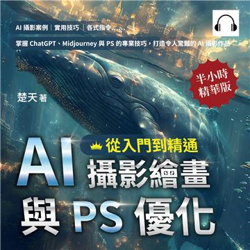 AI攝影繪畫與PS優化，從入門到精通：AI攝影案例、實用技巧、各式指令……掌握ChatGPT、Midjourney與PS的專業技巧，打造令人驚豔的AI攝影作品【純有聲】