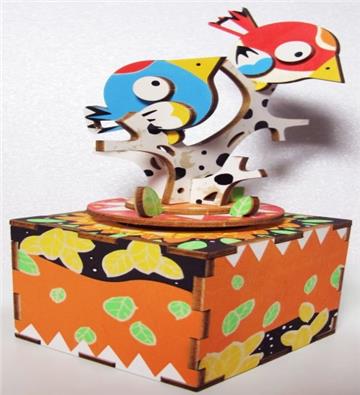 【泰電雷切工作坊 TAI TIEN studio】八音盒-枝頭雀鳥