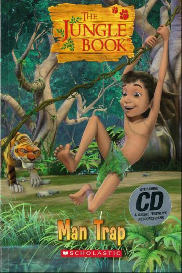 Scholastic Popcorn Readers Level 1: The Jungle Book: Man Trap with CD