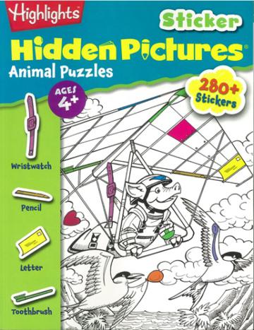 Highlights Sticker Hidden Pictures: Animal Puzzles