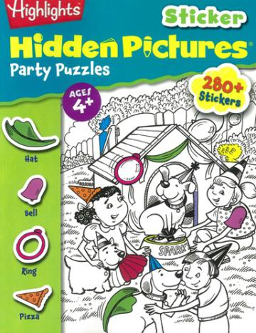 Highlights Sticker Hidden Pictures: Party Puzzles