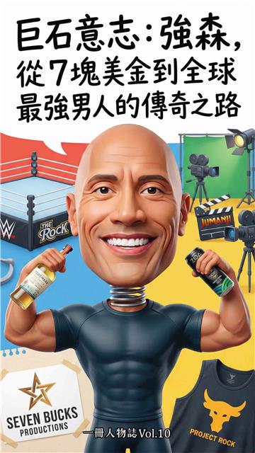 巨石意志：強森，從 7 塊美金到全球最強男人的傳奇之路